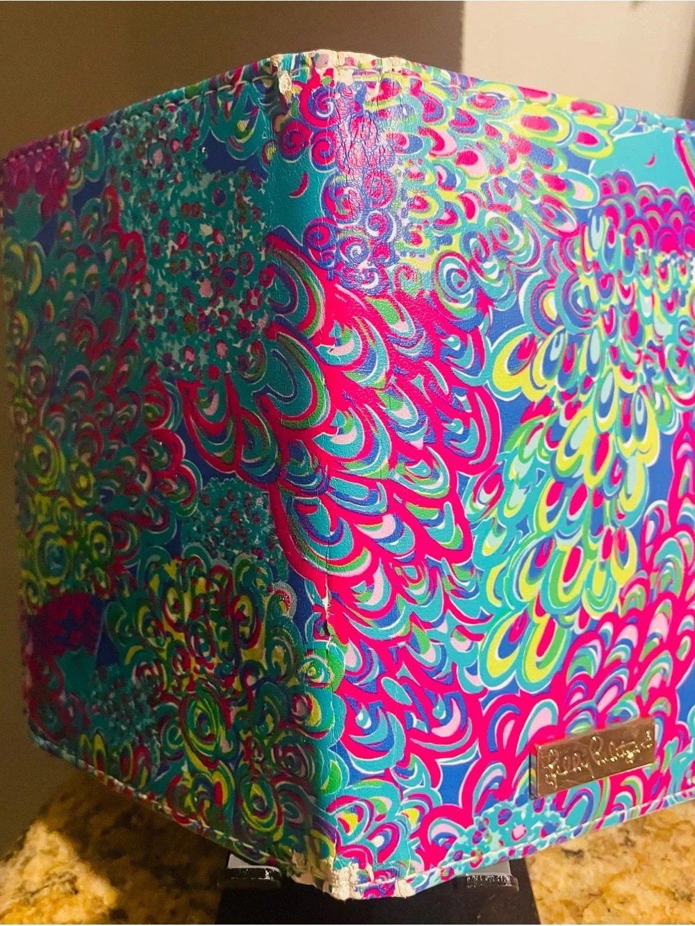 ⚽️ 3/$20 Lilly Pulitzer Neon Pink, Blue, Green & Yellow Floral Passport Wal